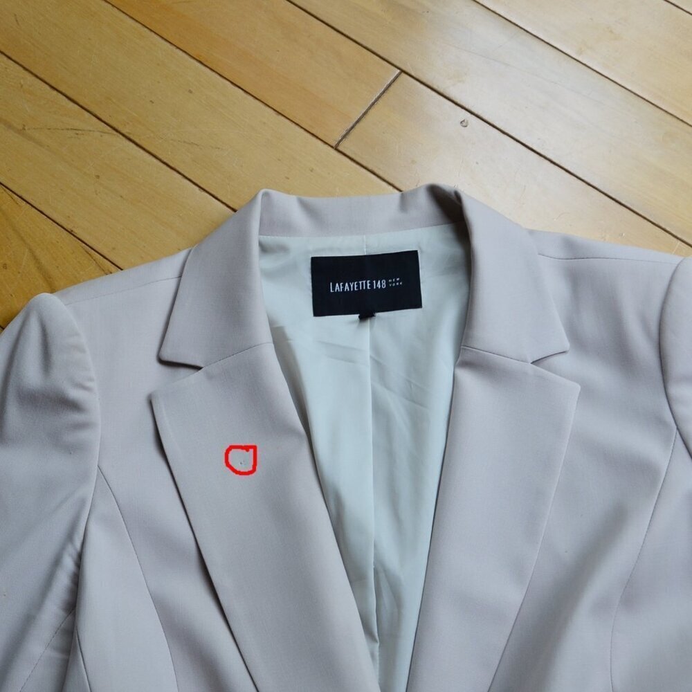 Lafayette 148 single button wool blazer Size 8 - Picture 2 of 14